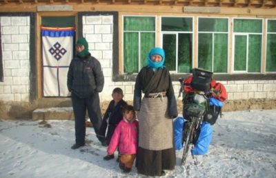 tour du monde à vélo, résonance, intuition et choix en voyage, tibet l'hiver, béatrice maine